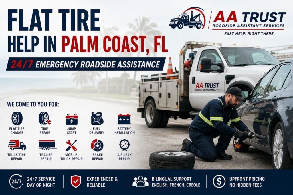 Flat Tire Help in Palm Coast, FL
